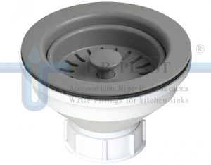 Plastic Basket Strainer Wastes O114 Basket Strainer Wastes For Kitchen Sinks L B Plast Srl